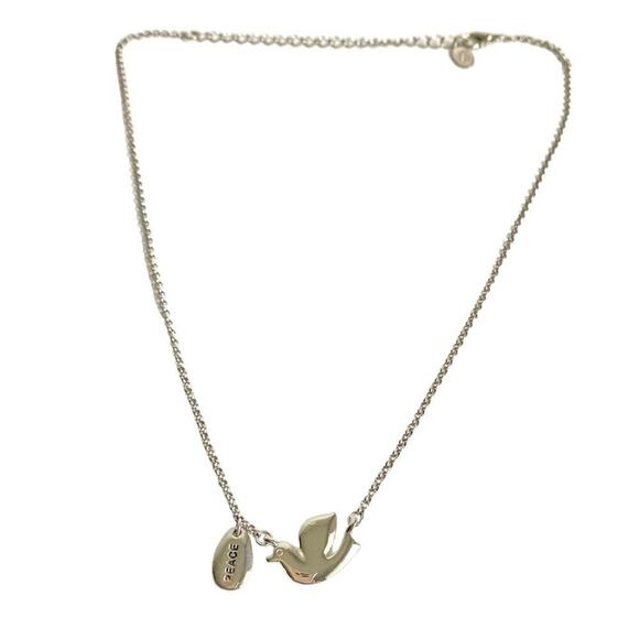 Cookie Lee Jewelry - Vintage Cookie Lee Peace Dove Necklace Silver Tone Bird Dainty Holiday Retired